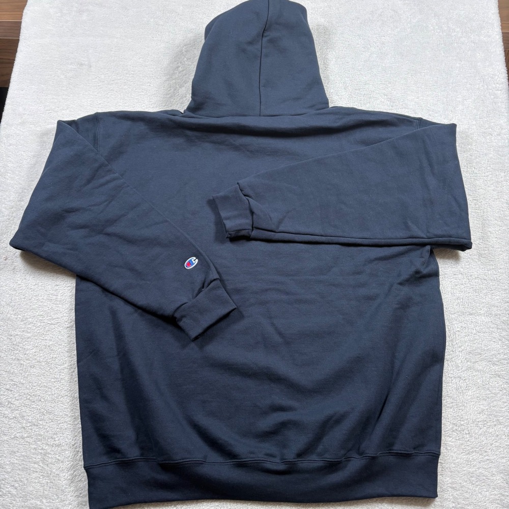 Champion Notre Dame Fighting Irish Hoodie Navy Blue Leprechaun Mens XL NCAA - Picture 8 of 9
